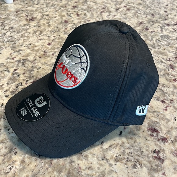 NBA Philadelphia 76ers Philly Sixers Basketball Black Dad Hat Cap Mens Womens - Picture 2 of 4